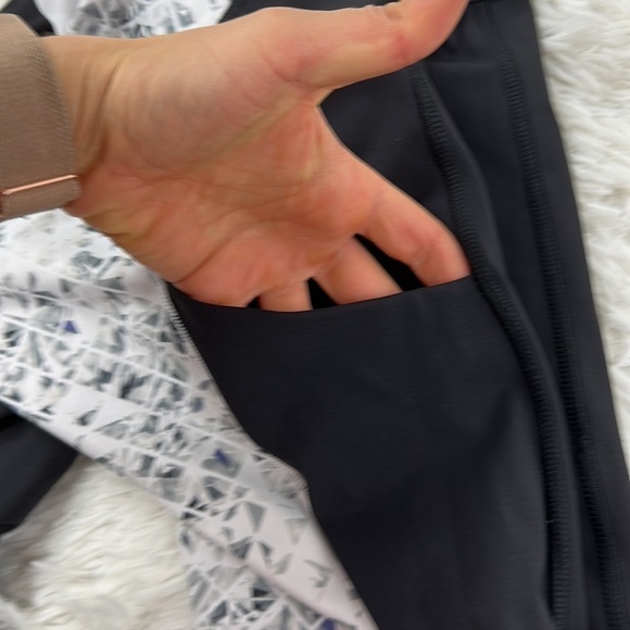 Lululemon Speed Tight II *Full-On Luxtreme Unbreakable White Black / Black - Picture 5 of 6